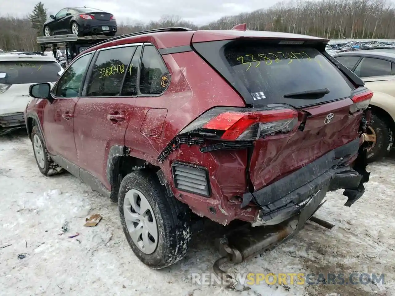 3 Photograph of a damaged car 2T3F1RFV0LC129047 TOYOTA RAV4 2020