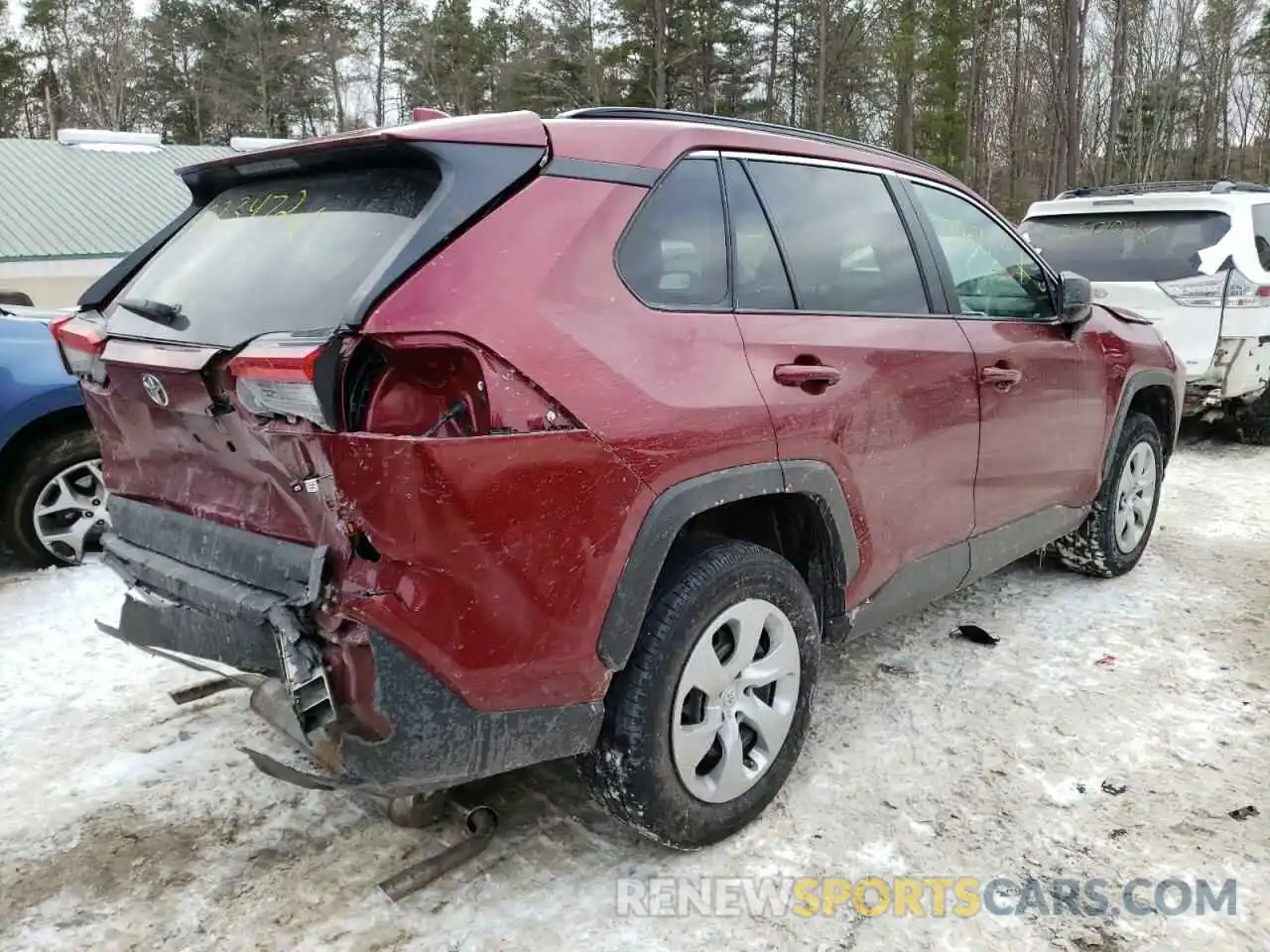 4 Photograph of a damaged car 2T3F1RFV0LC129047 TOYOTA RAV4 2020