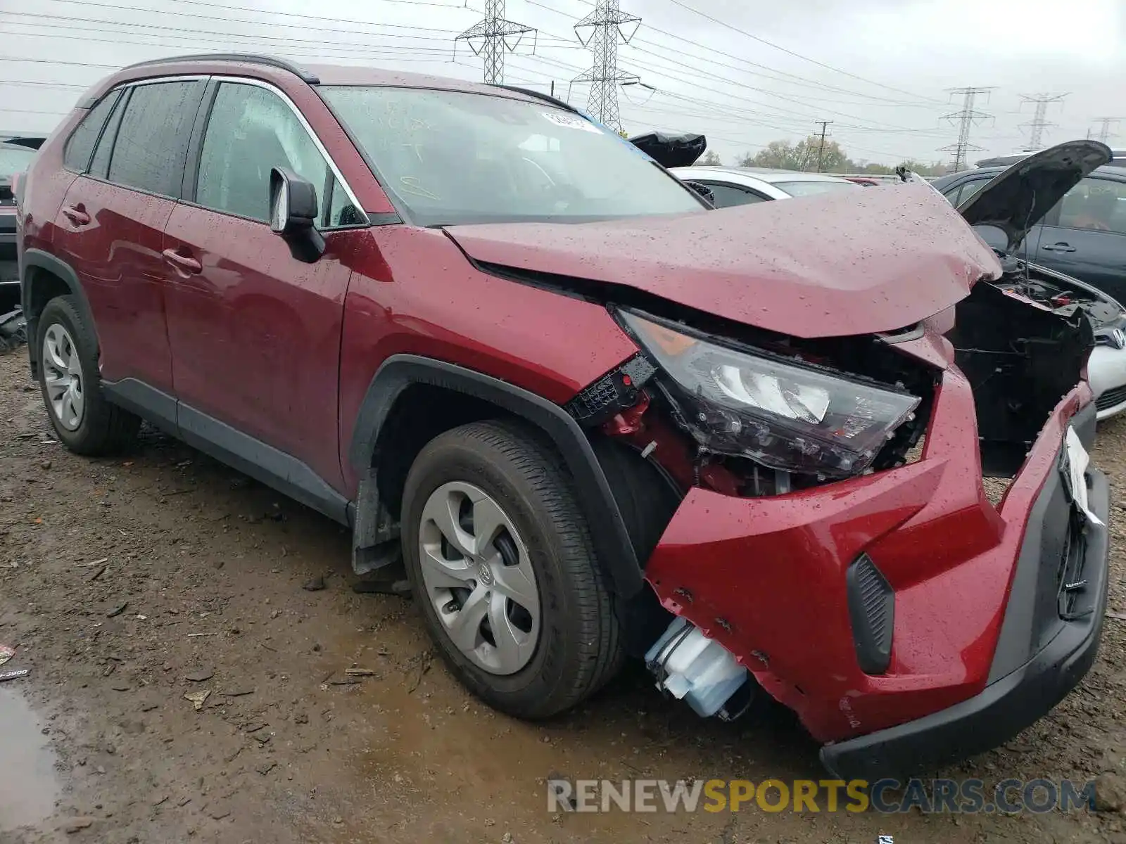 1 Photograph of a damaged car 2T3F1RFV0LW102686 TOYOTA RAV4 2020