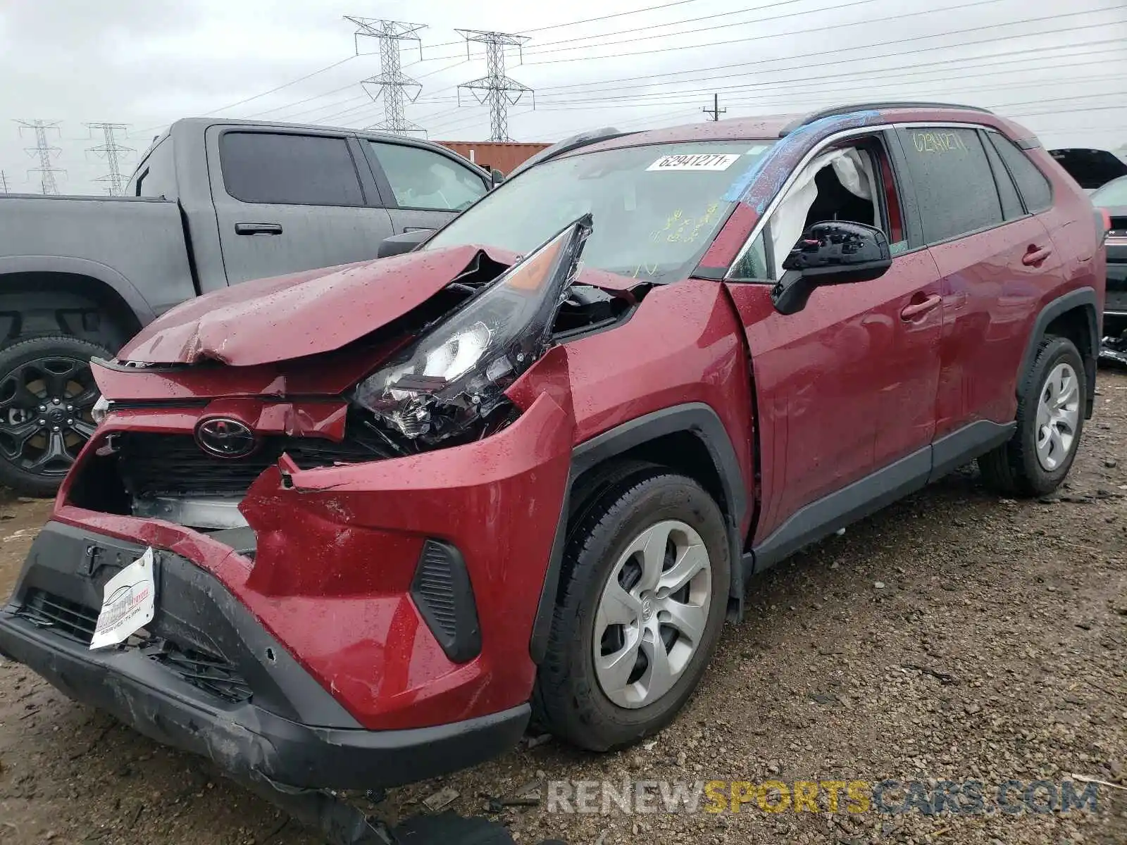 2 Photograph of a damaged car 2T3F1RFV0LW102686 TOYOTA RAV4 2020