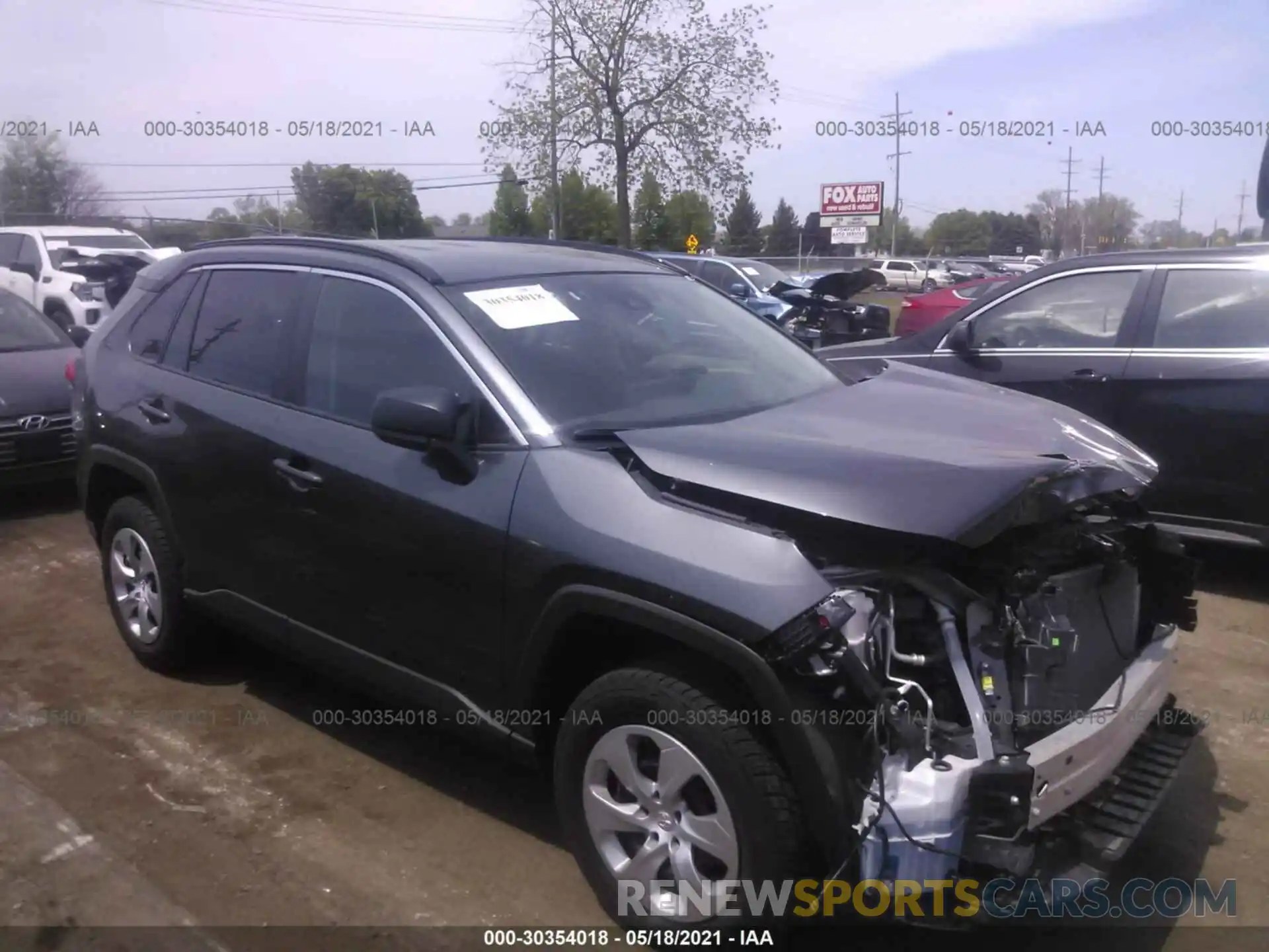 1 Photograph of a damaged car 2T3F1RFV1LC097662 TOYOTA RAV4 2020