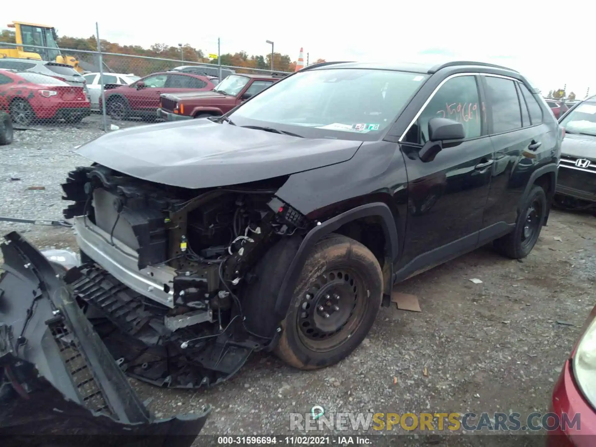 2 Photograph of a damaged car 2T3F1RFV1LW116239 TOYOTA RAV4 2020