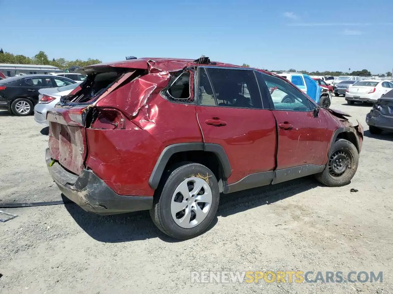 3 Photograph of a damaged car 2T3F1RFV1LW123398 TOYOTA RAV4 2020