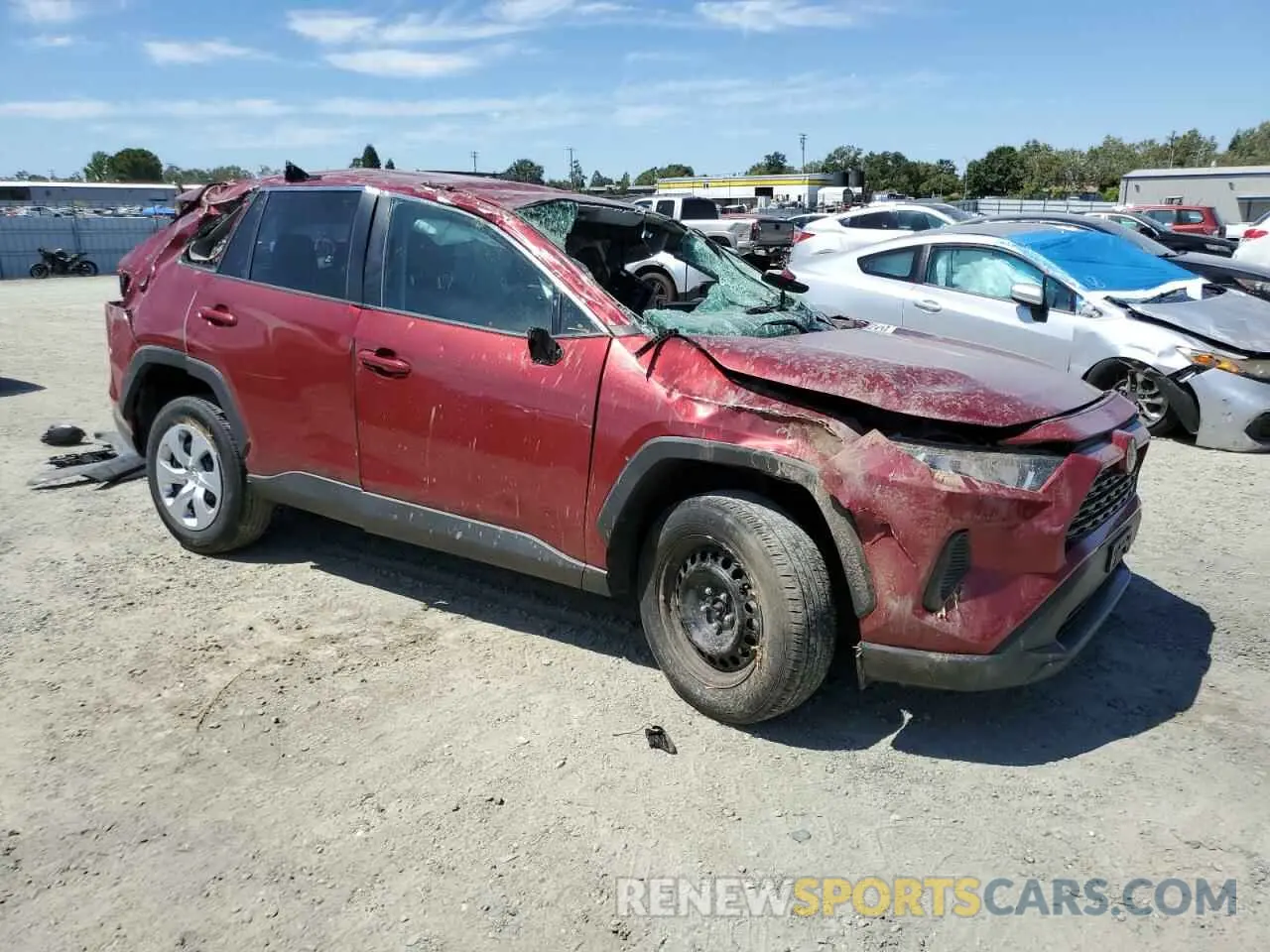 4 Photograph of a damaged car 2T3F1RFV1LW123398 TOYOTA RAV4 2020