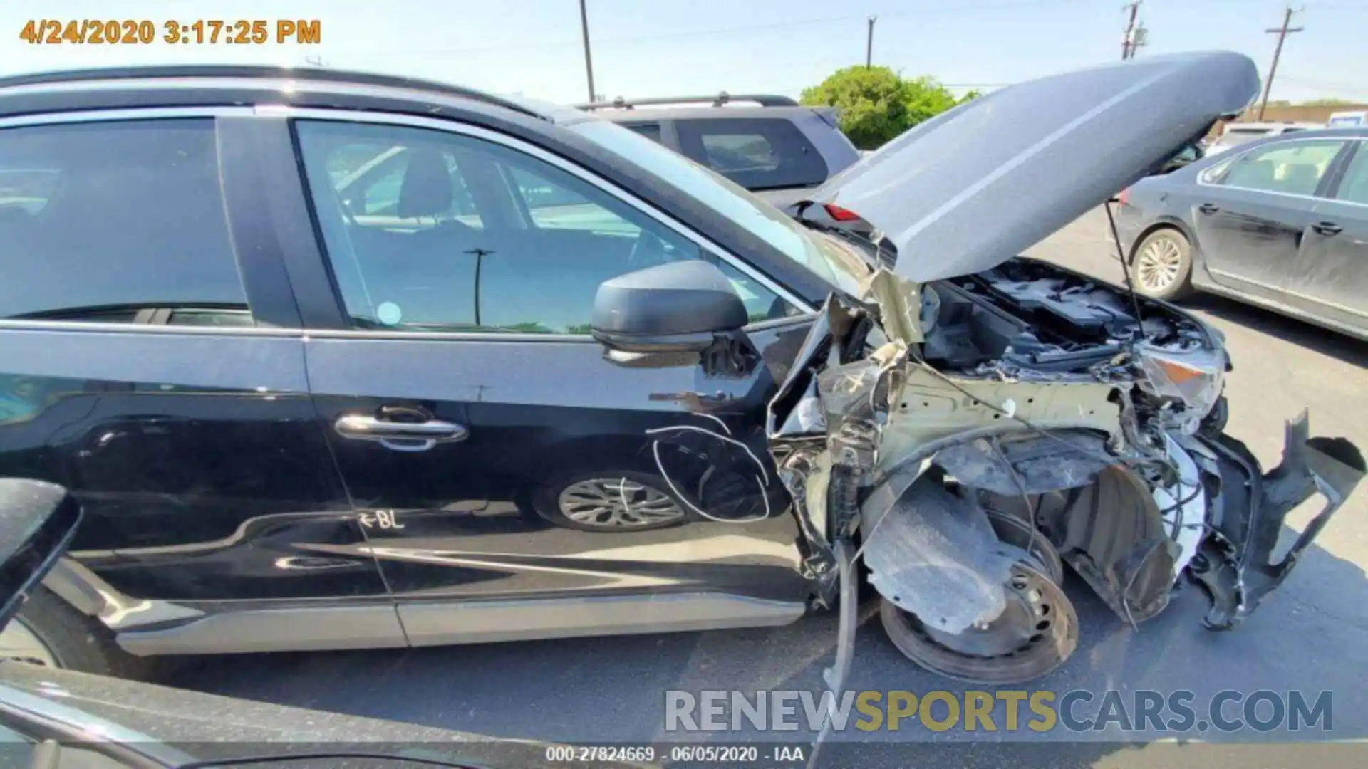 1 Photograph of a damaged car 2T3F1RFV2LC065982 TOYOTA RAV4 2020