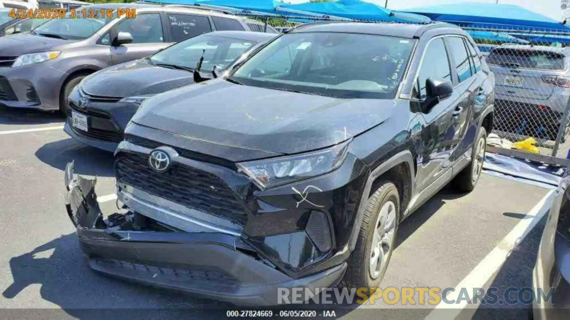 2 Photograph of a damaged car 2T3F1RFV2LC065982 TOYOTA RAV4 2020