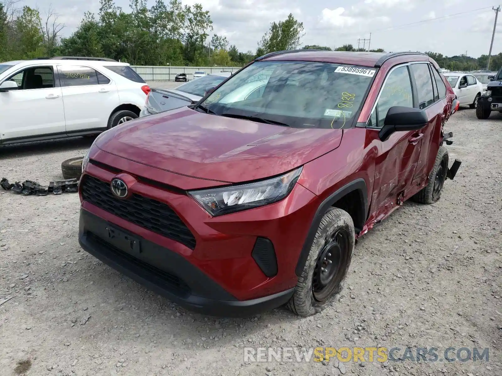 2 Photograph of a damaged car 2T3F1RFV2LC078280 TOYOTA RAV4 2020