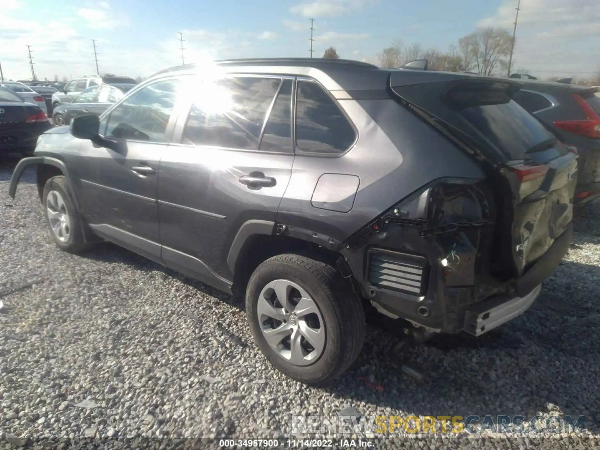 3 Photograph of a damaged car 2T3F1RFV2LC107955 TOYOTA RAV4 2020