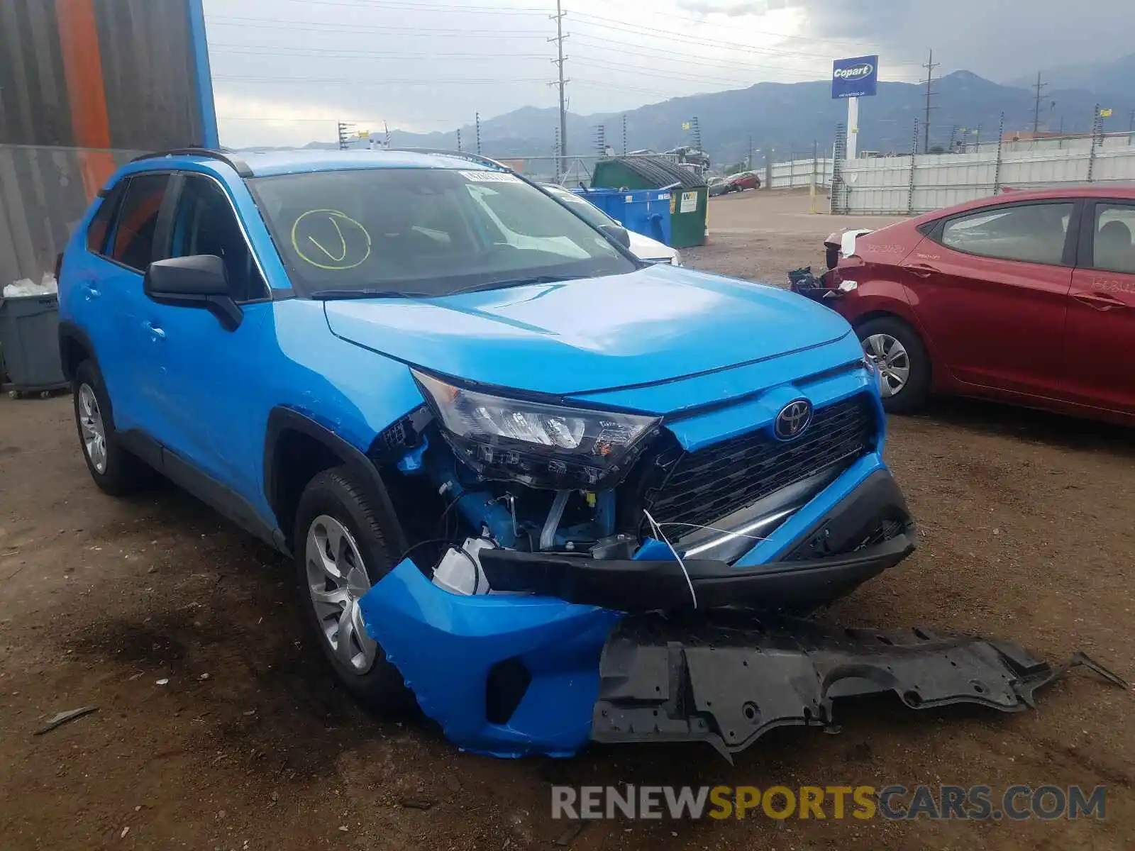 1 Photograph of a damaged car 2T3F1RFV3LC073167 TOYOTA RAV4 2020