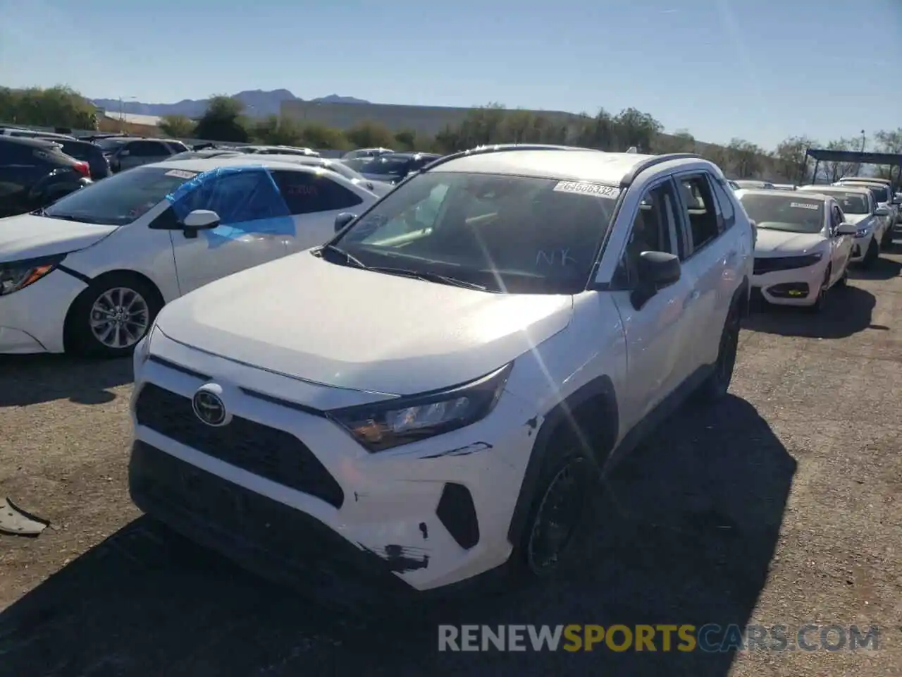 2 Photograph of a damaged car 2T3F1RFV3LC086176 TOYOTA RAV4 2020