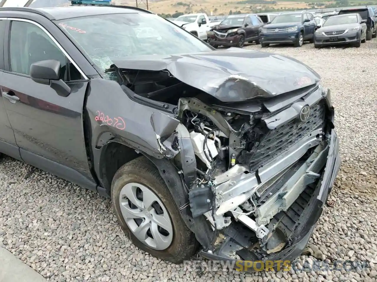 9 Photograph of a damaged car 2T3F1RFV3LC097517 TOYOTA RAV4 2020