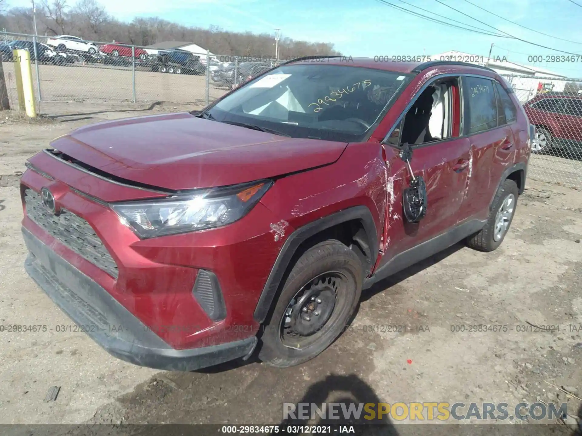 2 Photograph of a damaged car 2T3F1RFV3LC104398 TOYOTA RAV4 2020