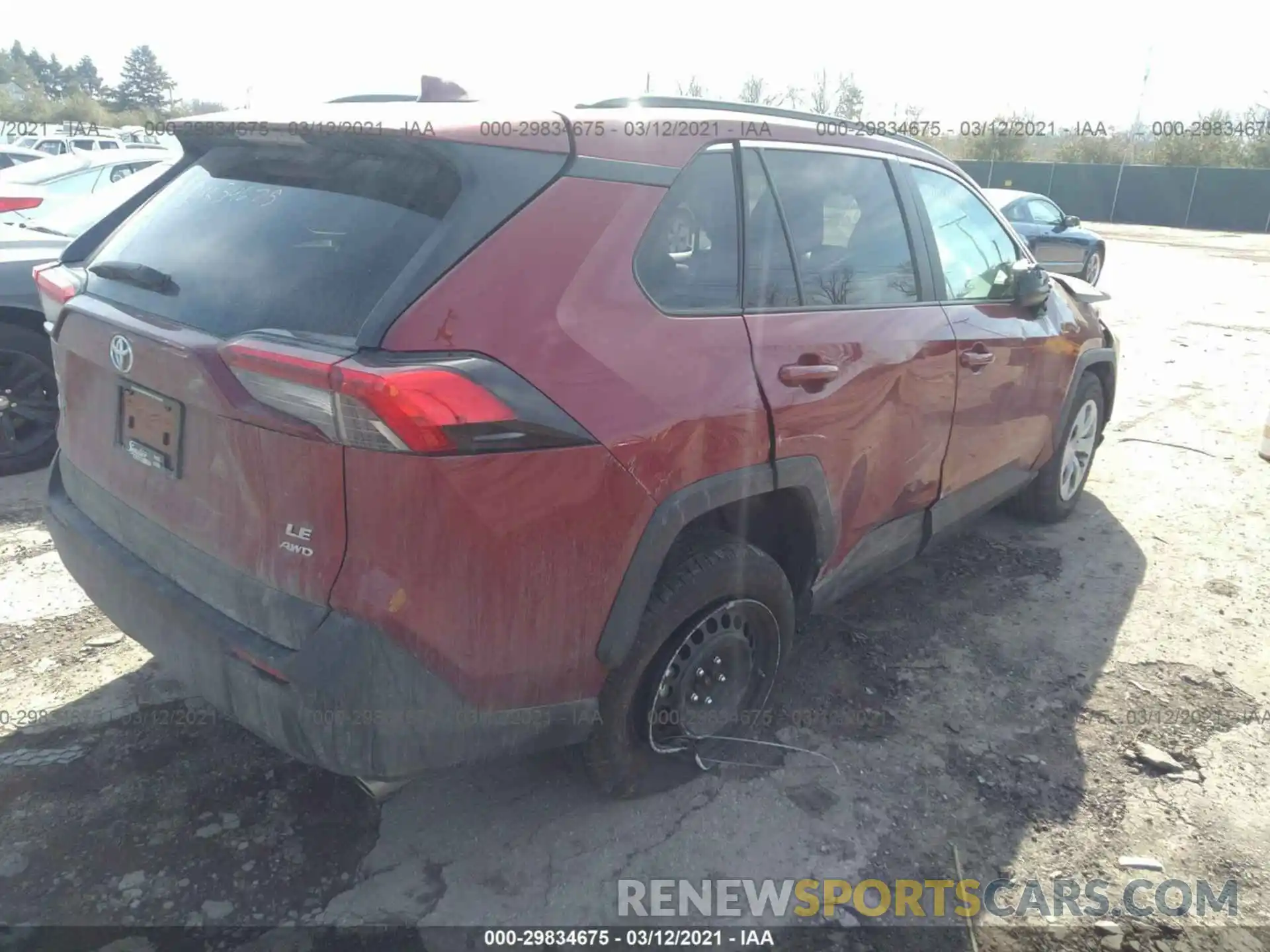 4 Photograph of a damaged car 2T3F1RFV3LC104398 TOYOTA RAV4 2020