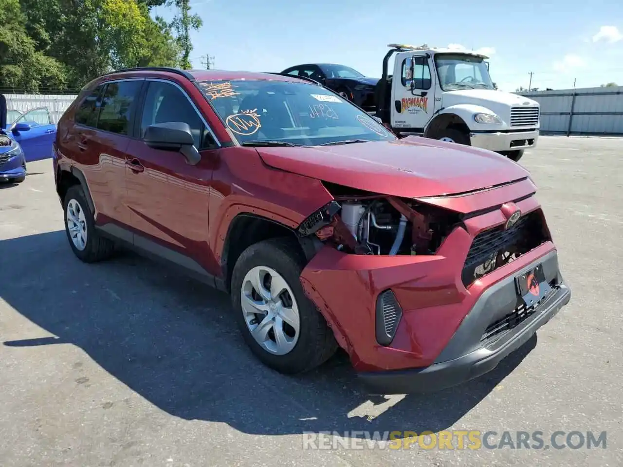 1 Photograph of a damaged car 2T3F1RFV3LC107737 TOYOTA RAV4 2020