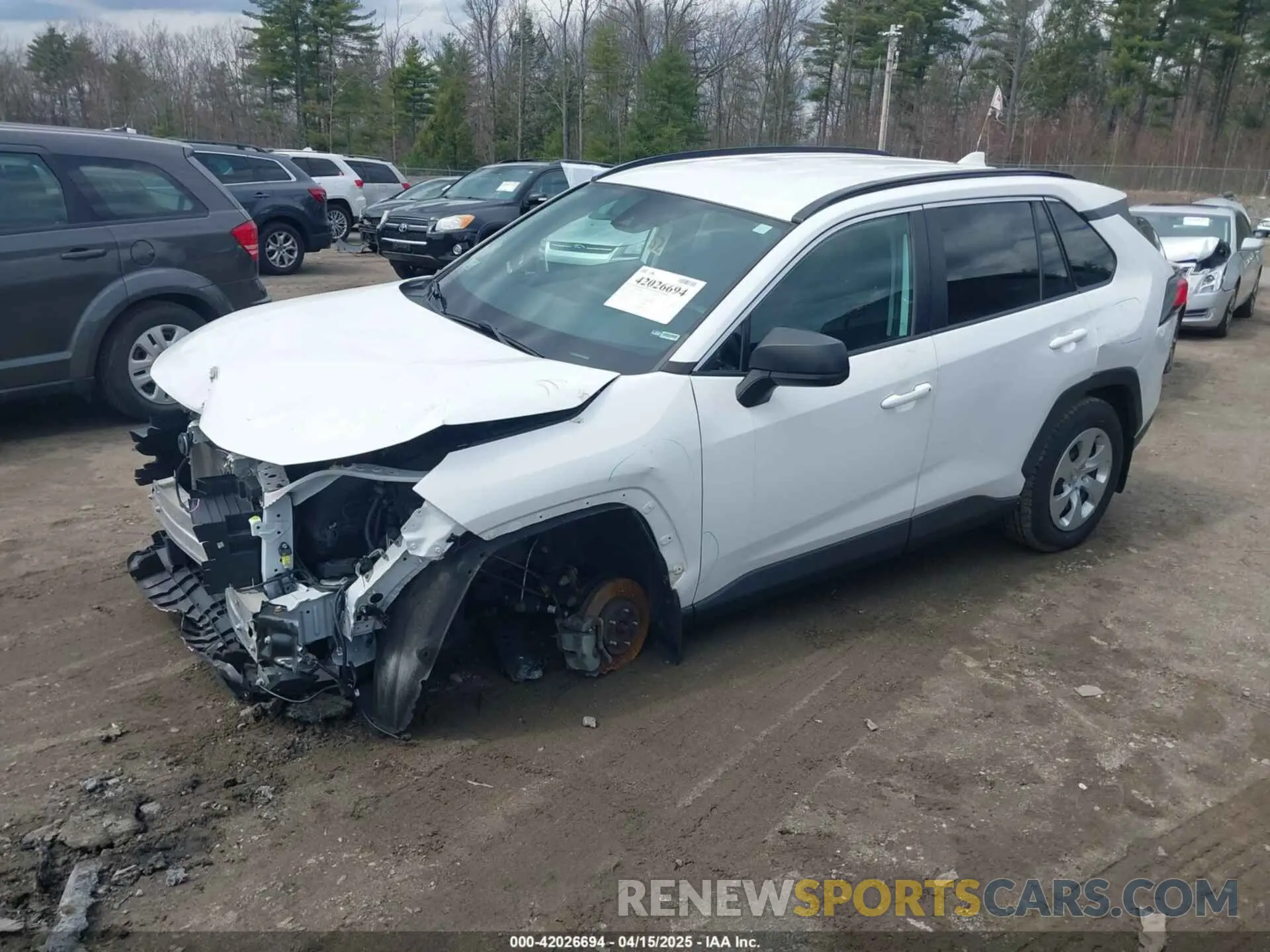 2 Photograph of a damaged car 2T3F1RFV3LC115255 TOYOTA RAV4 2020