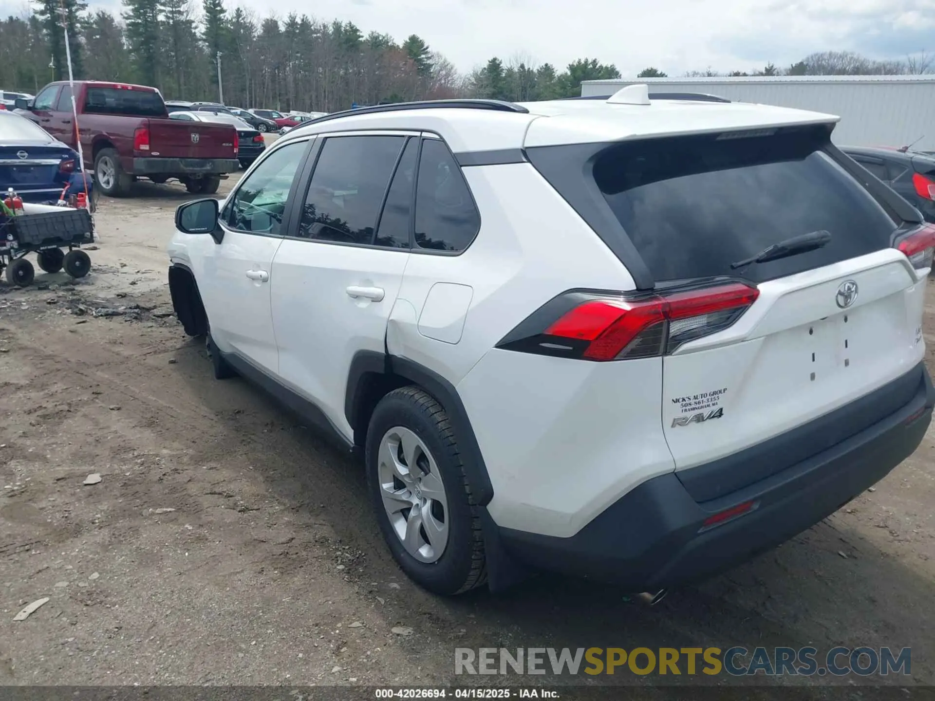3 Photograph of a damaged car 2T3F1RFV3LC115255 TOYOTA RAV4 2020