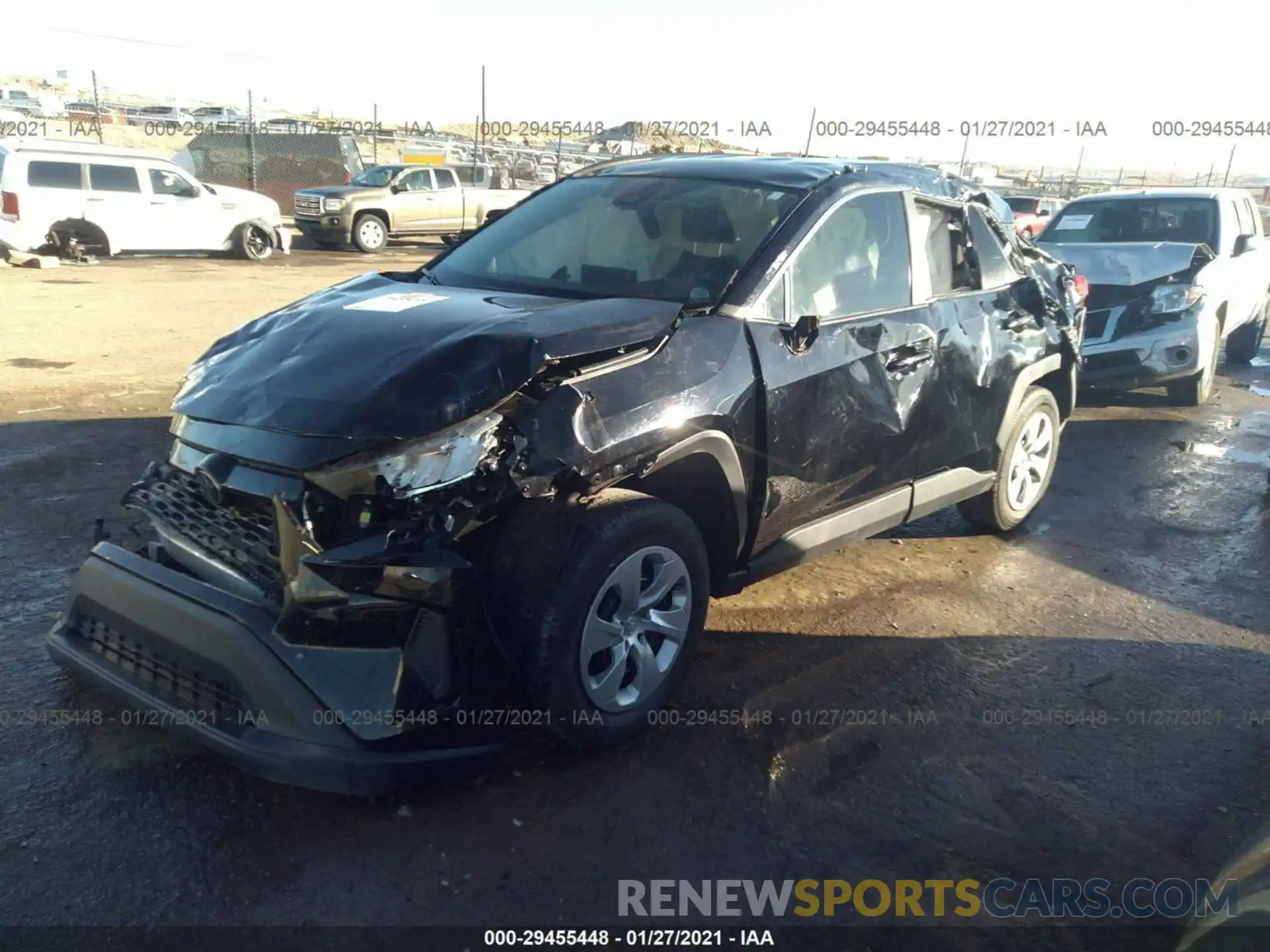 2 Photograph of a damaged car 2T3F1RFV4LC118973 TOYOTA RAV4 2020