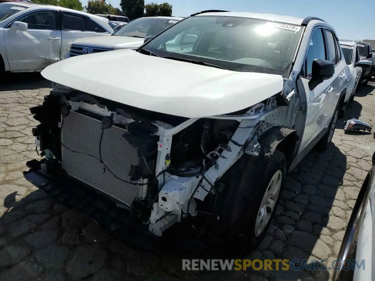 1 Photograph of a damaged car 2T3F1RFV4LC119119 TOYOTA RAV4 2020
