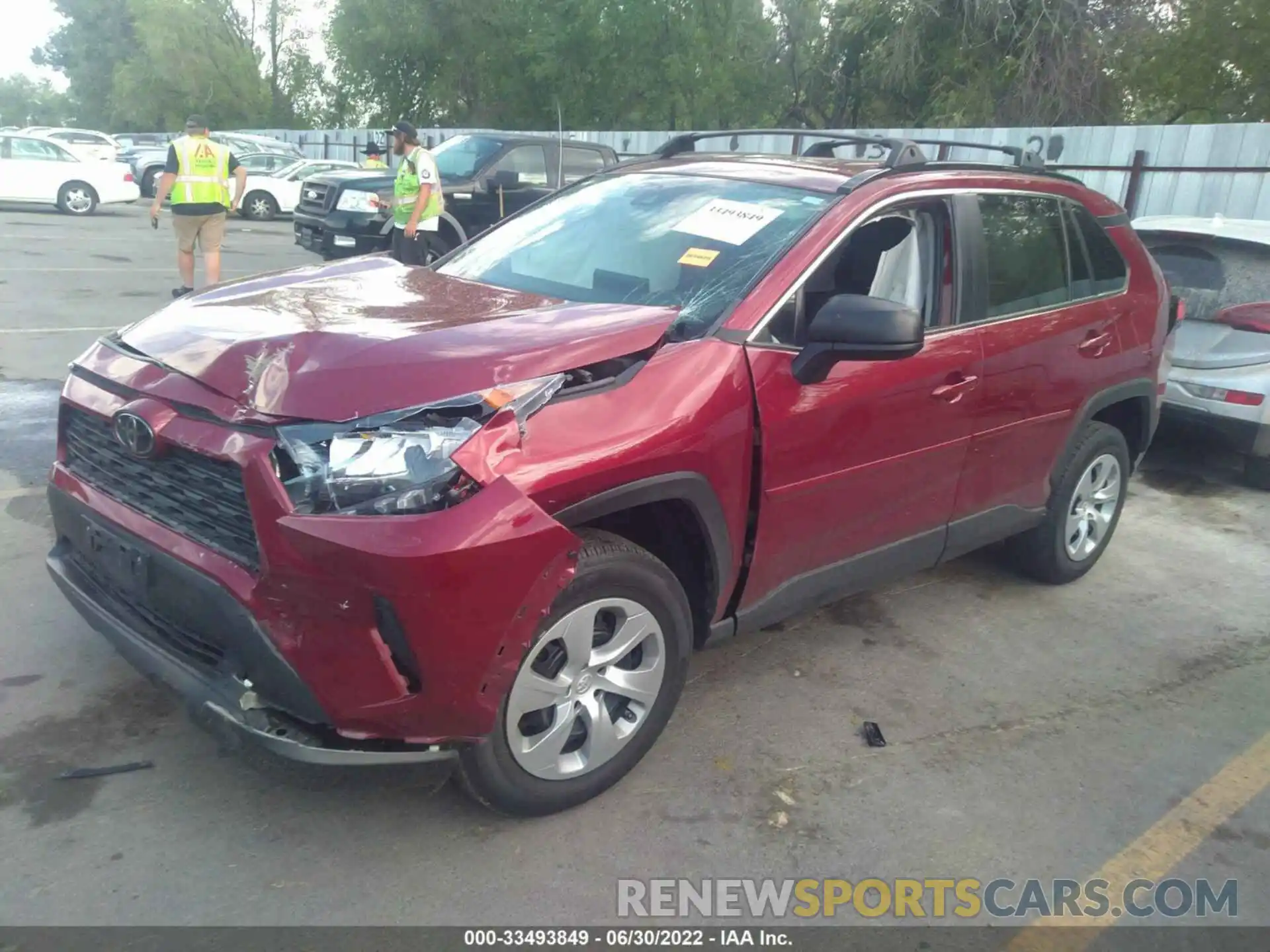 2 Photograph of a damaged car 2T3F1RFV4LW107745 TOYOTA RAV4 2020