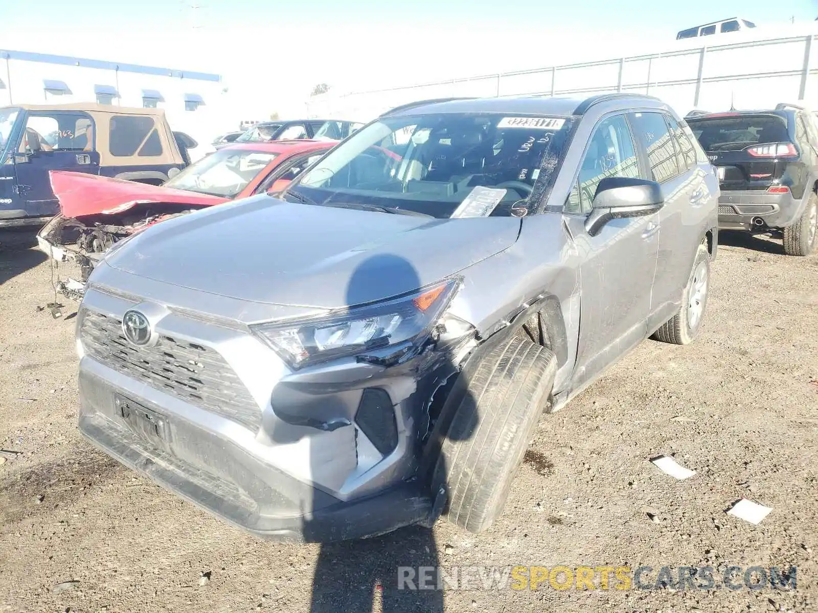 2 Photograph of a damaged car 2T3F1RFV5LC099396 TOYOTA RAV4 2020