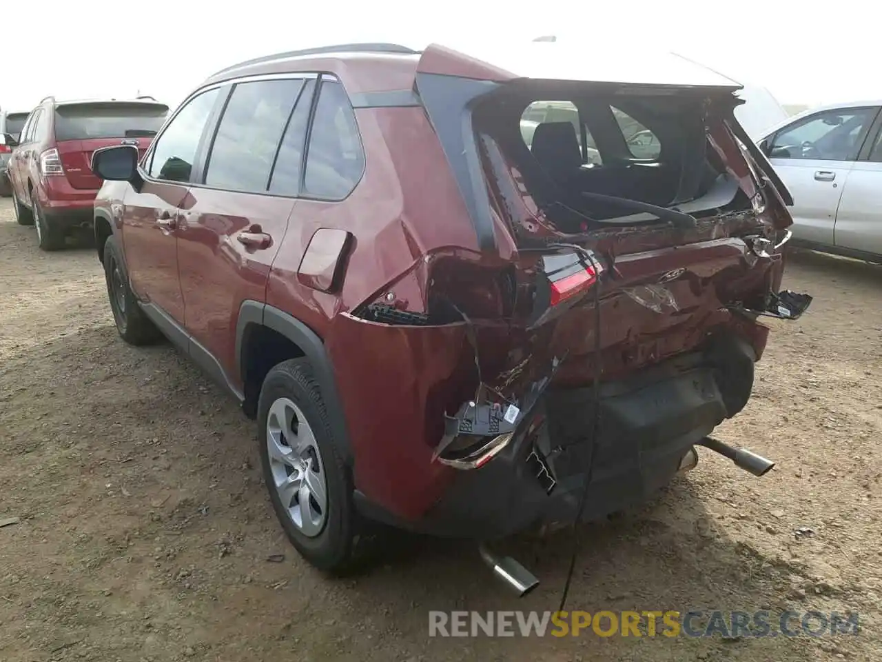 3 Photograph of a damaged car 2T3F1RFV5LC105164 TOYOTA RAV4 2020