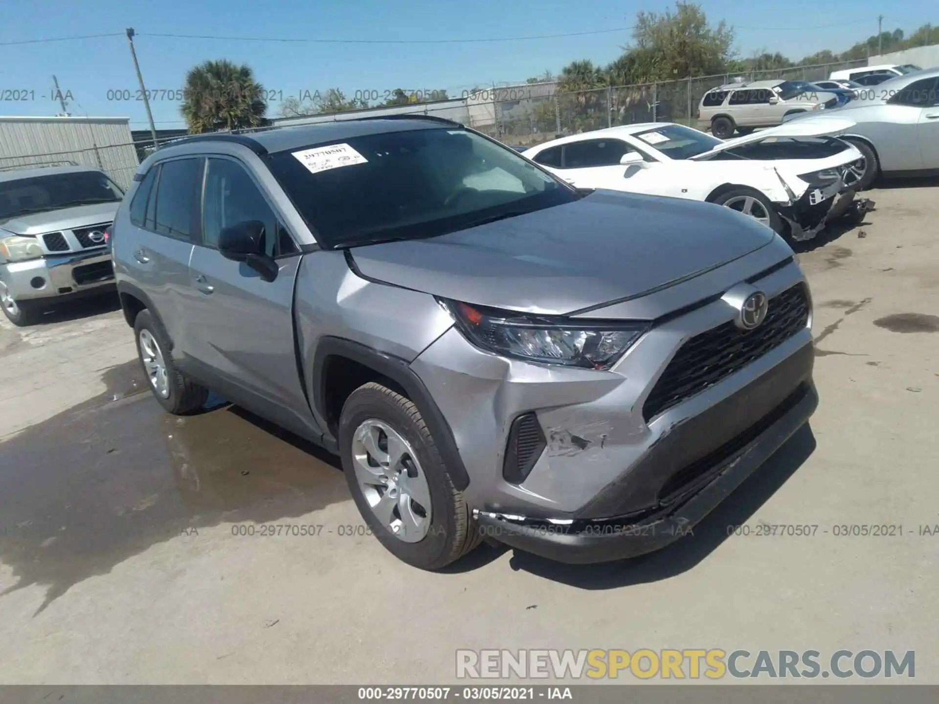 1 Photograph of a damaged car 2T3F1RFV5LC107139 TOYOTA RAV4 2020