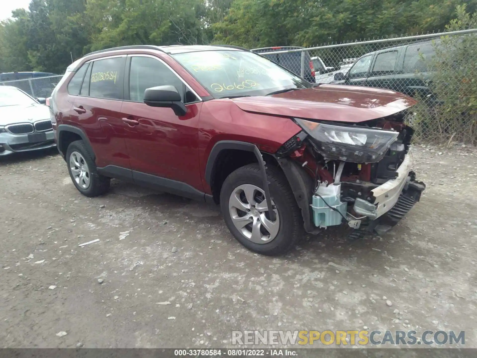 1 Photograph of a damaged car 2T3F1RFV5LW094505 TOYOTA RAV4 2020