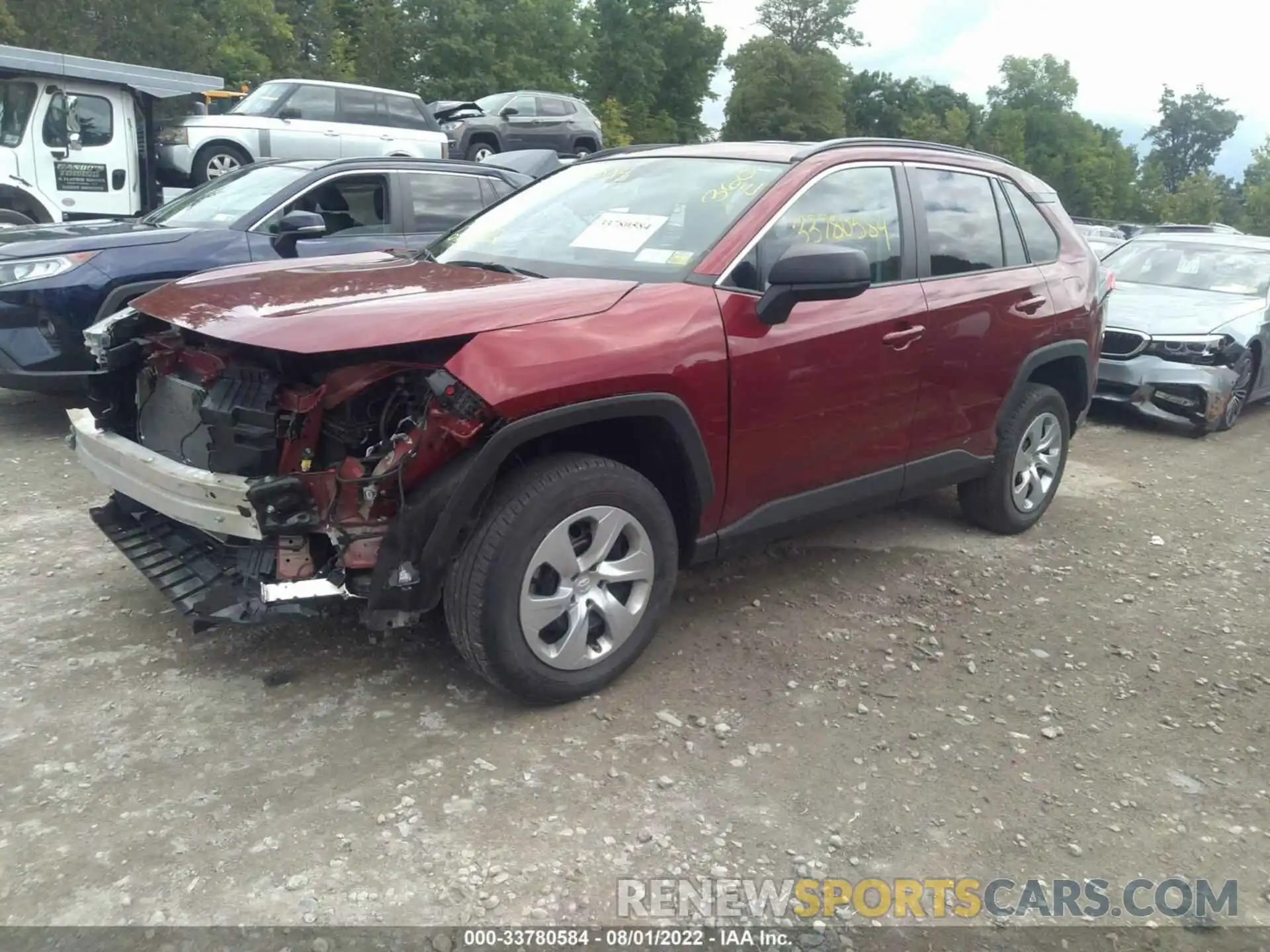 2 Photograph of a damaged car 2T3F1RFV5LW094505 TOYOTA RAV4 2020