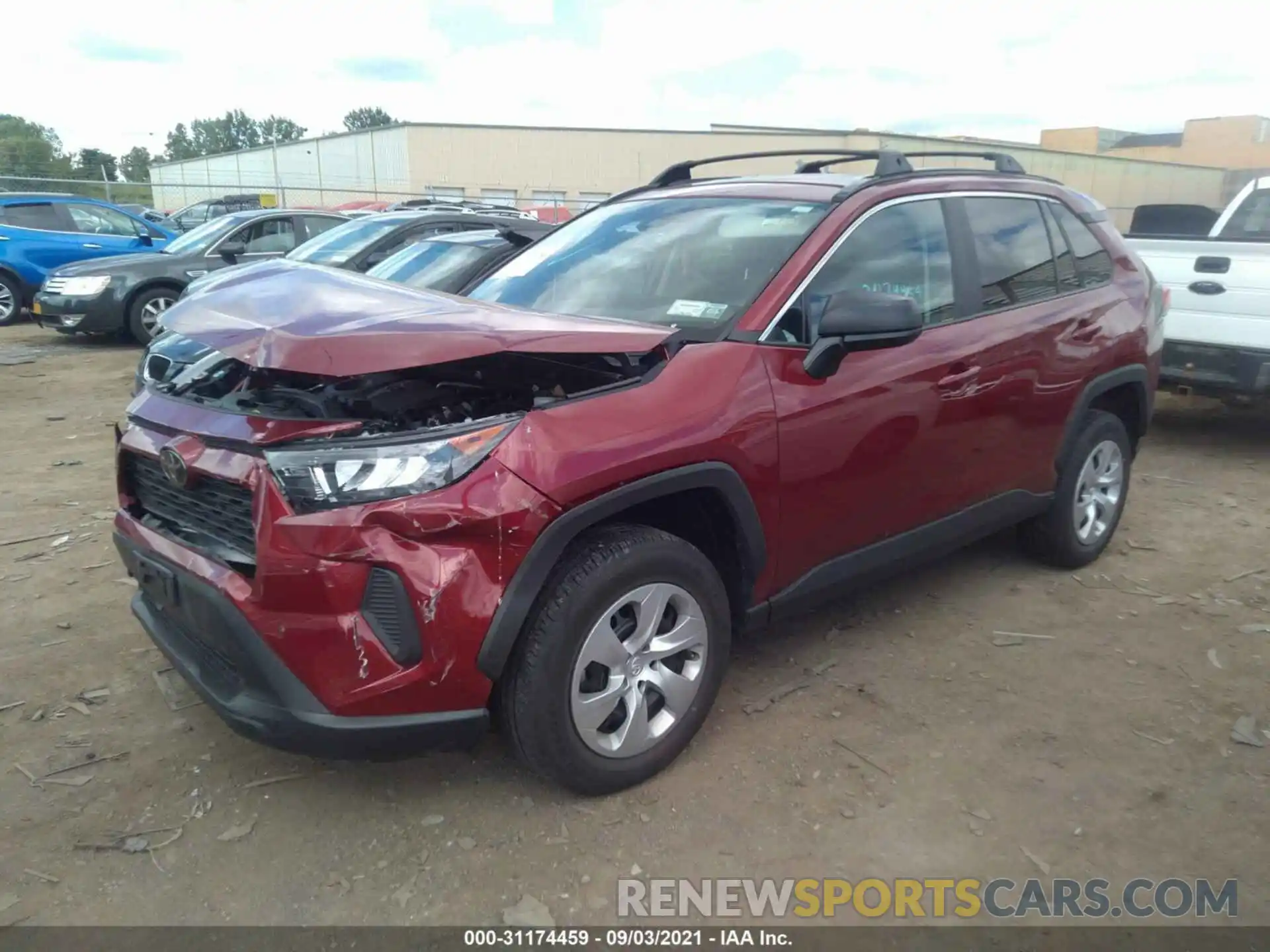 2 Photograph of a damaged car 2T3F1RFV5LW095590 TOYOTA RAV4 2020