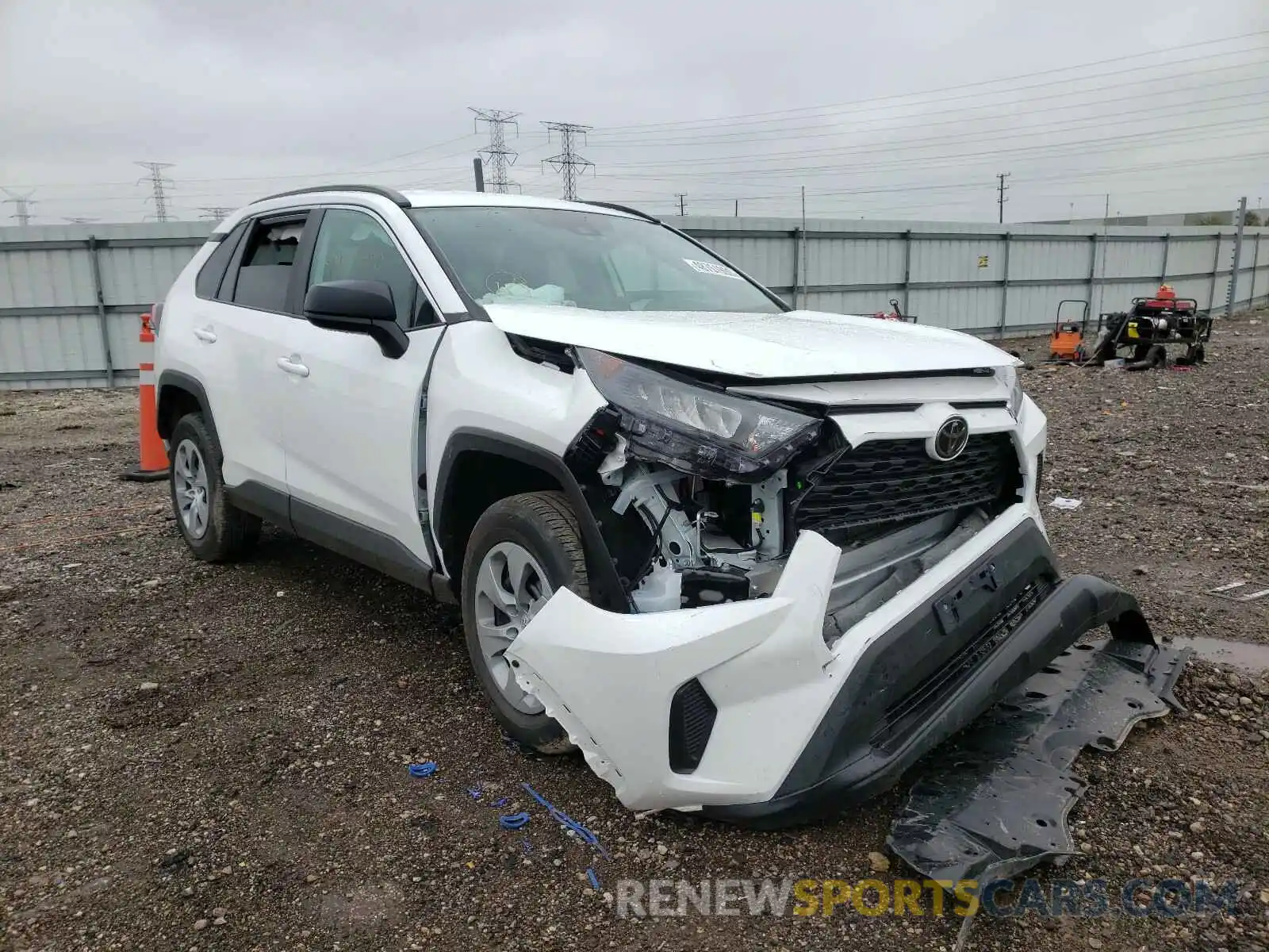 1 Photograph of a damaged car 2T3F1RFV6LW097994 TOYOTA RAV4 2020