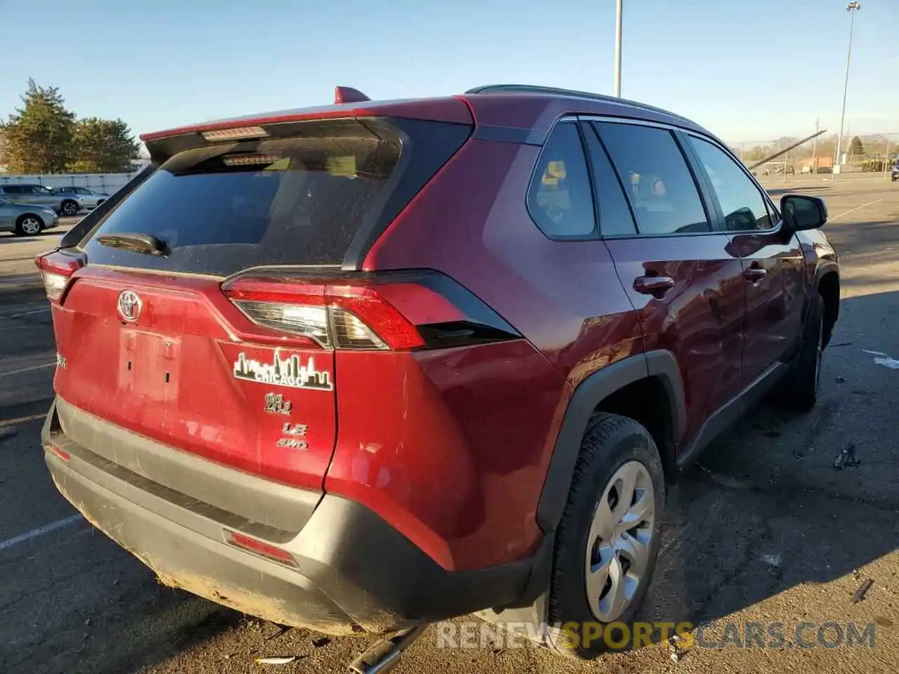 4 Photograph of a damaged car 2T3F1RFV6LW116513 TOYOTA RAV4 2020