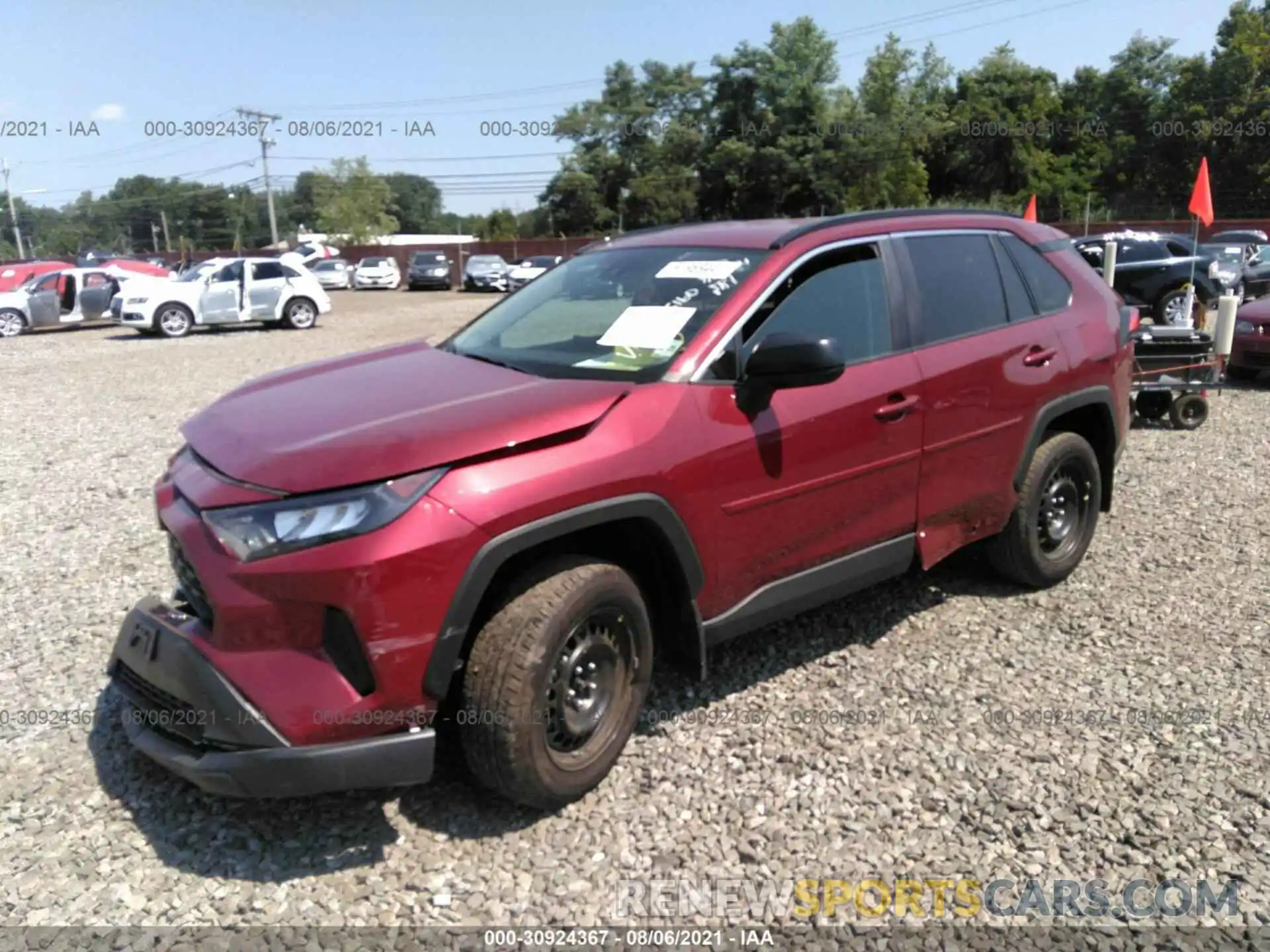 2 Photograph of a damaged car 2T3F1RFV6LW135160 TOYOTA RAV4 2020