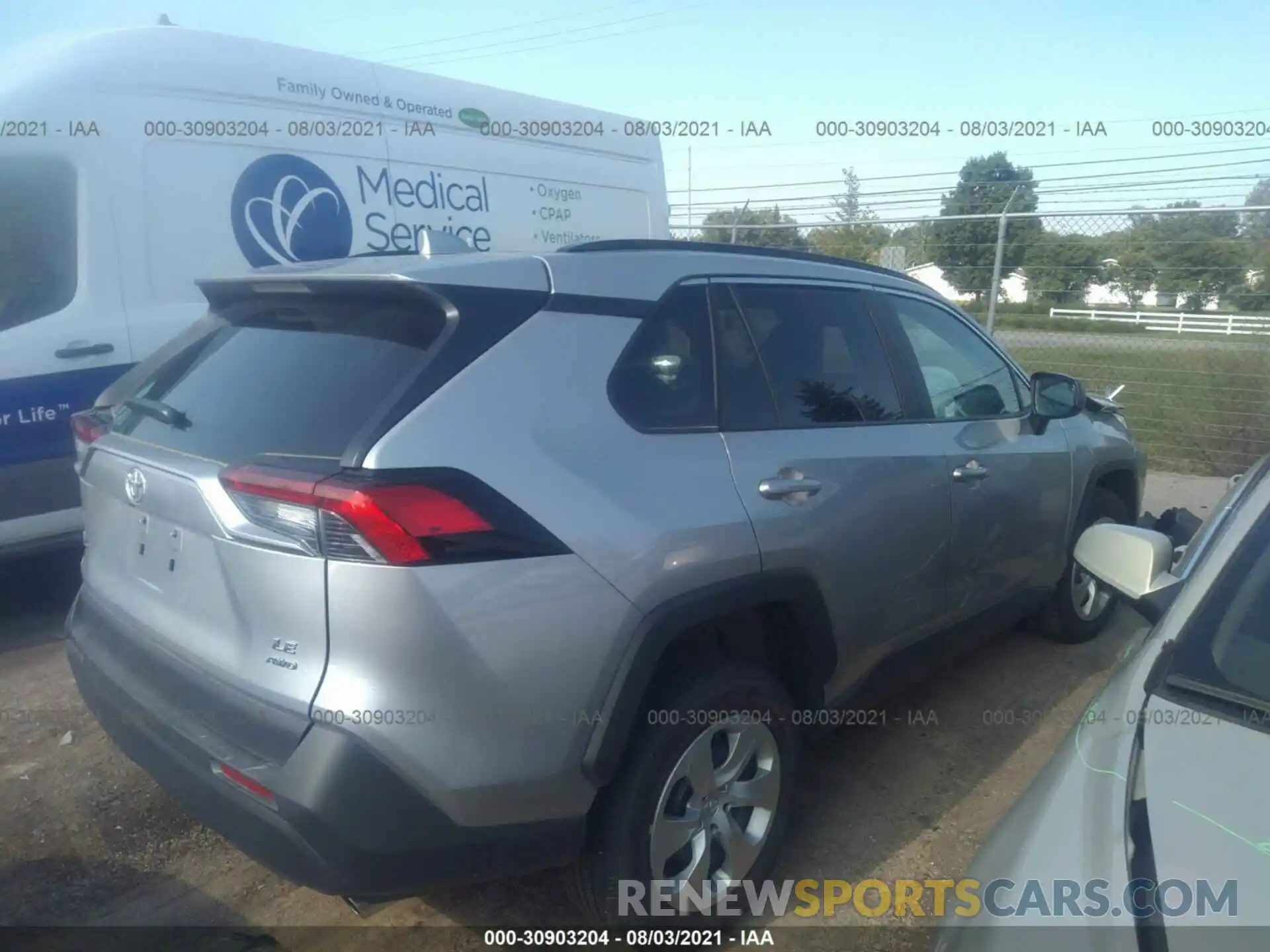 4 Photograph of a damaged car 2T3F1RFV7LC115999 TOYOTA RAV4 2020