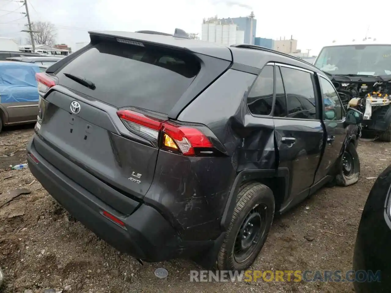 4 Photograph of a damaged car 2T3F1RFV7LC125397 TOYOTA RAV4 2020