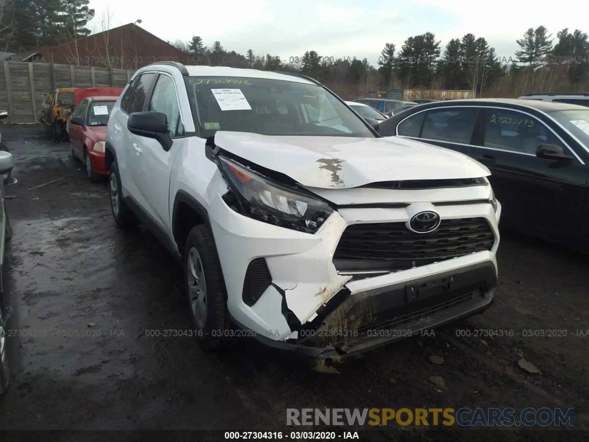 1 Photograph of a damaged car 2T3F1RFV7LW086793 TOYOTA RAV4 2020