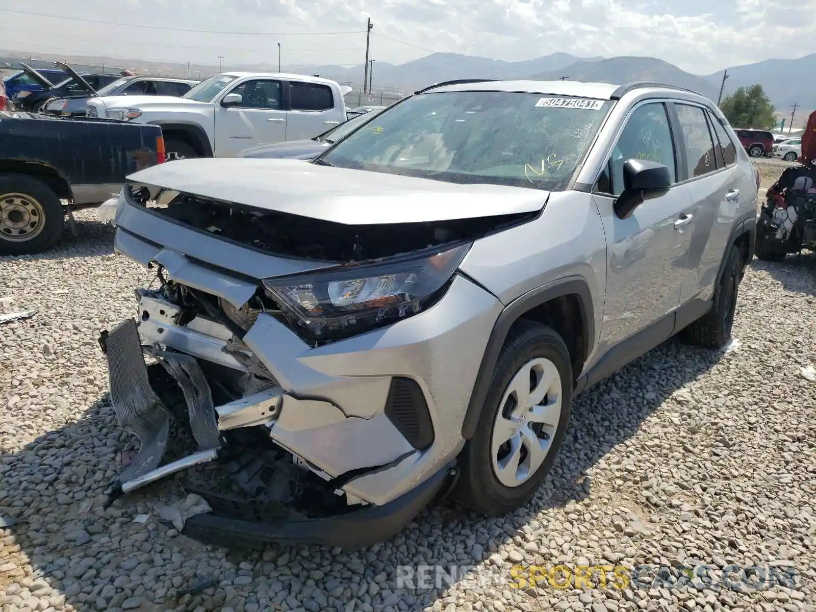 2 Photograph of a damaged car 2T3F1RFV8LC084617 TOYOTA RAV4 2020