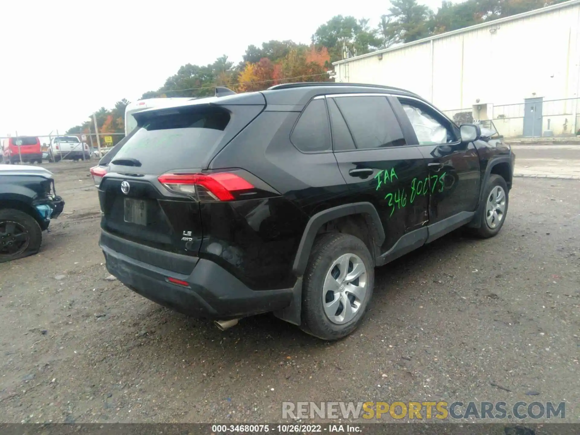 4 Photograph of a damaged car 2T3F1RFV8LC109175 TOYOTA RAV4 2020