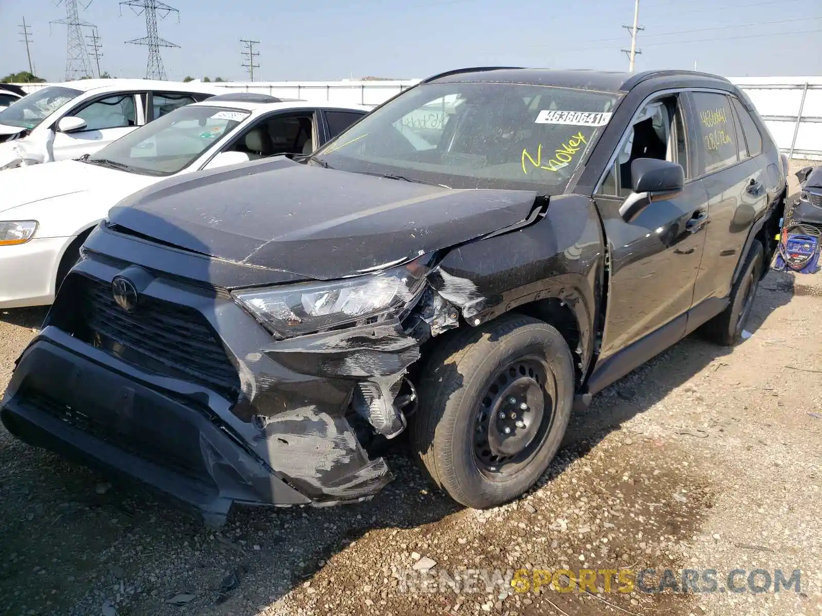 2 Photograph of a damaged car 2T3F1RFV9LC087283 TOYOTA RAV4 2020