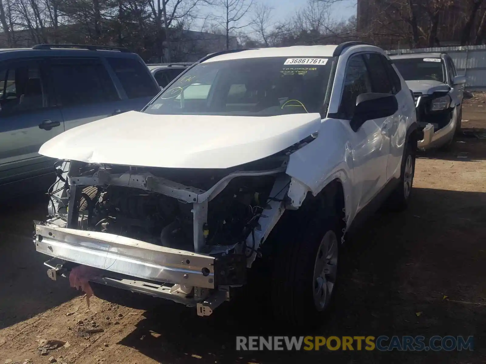 2 Photograph of a damaged car 2T3F1RFV9LW086424 TOYOTA RAV4 2020