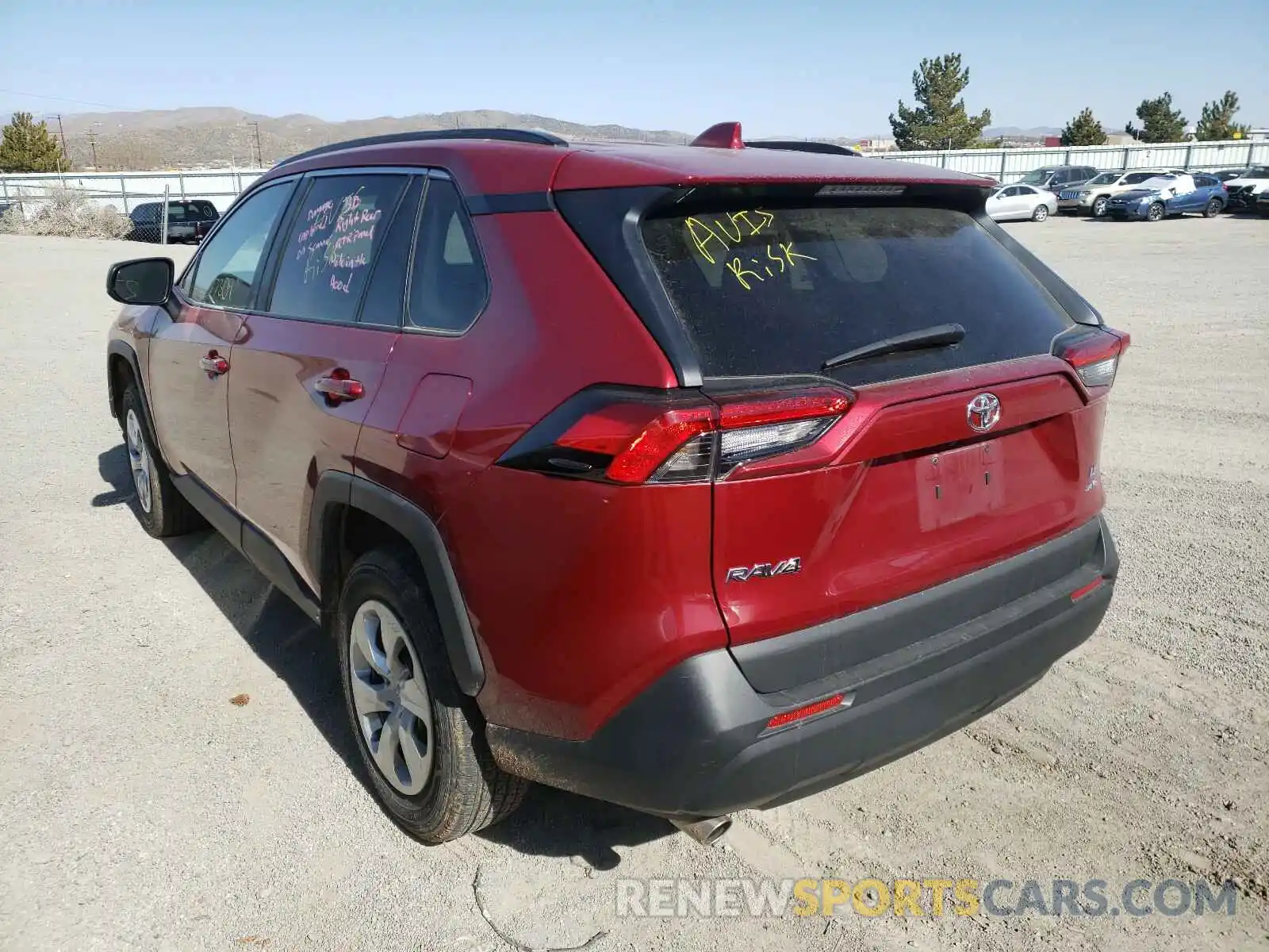 3 Photograph of a damaged car 2T3F1RFVXLC063574 TOYOTA RAV4 2020