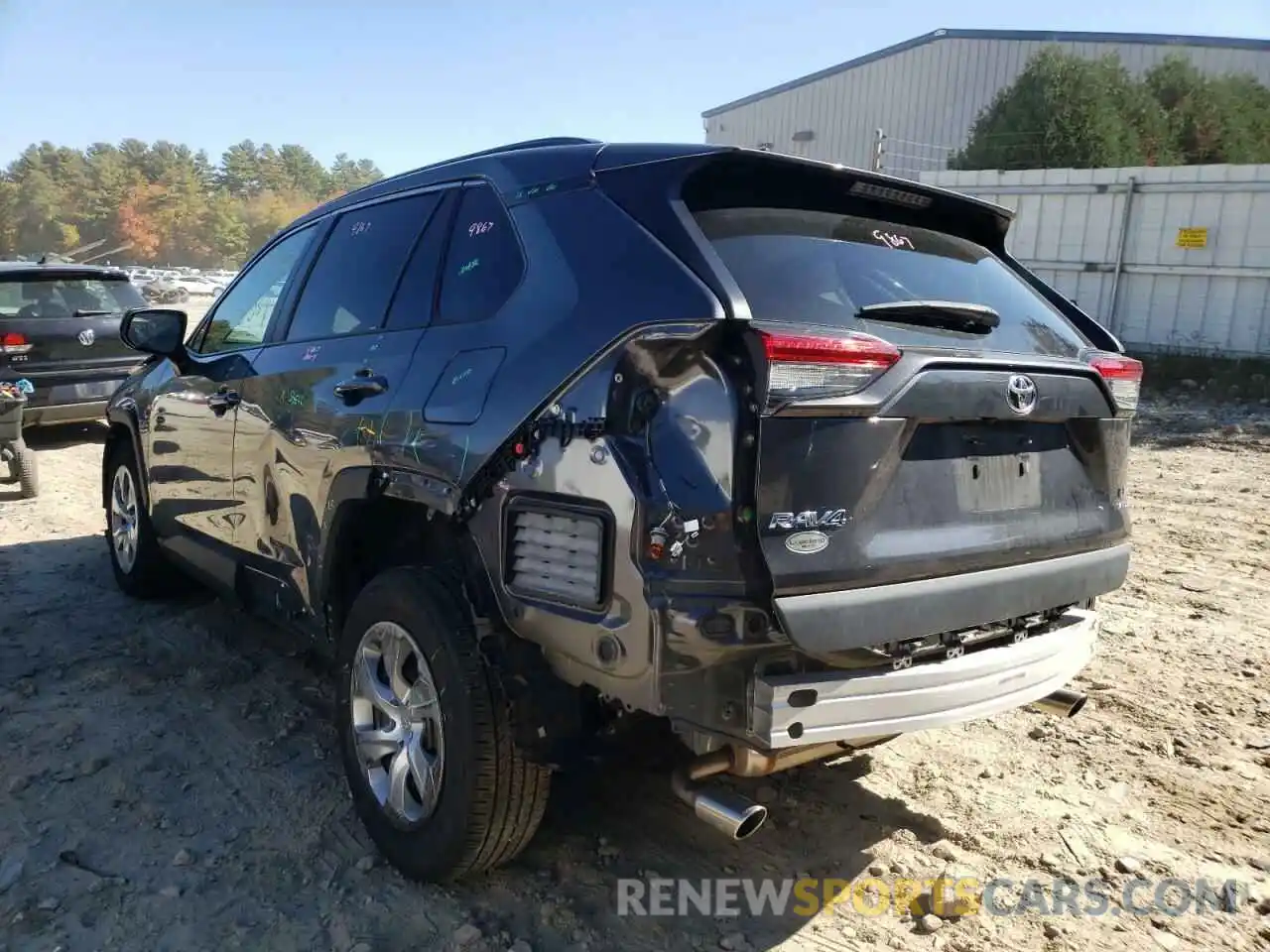 3 Photograph of a damaged car 2T3F1RFVXLC087308 TOYOTA RAV4 2020