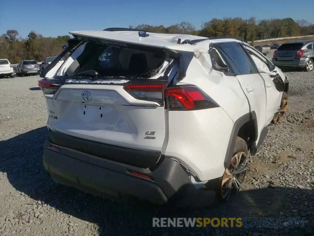 4 Photograph of a damaged car 2T3F1RFVXLC107623 TOYOTA RAV4 2020