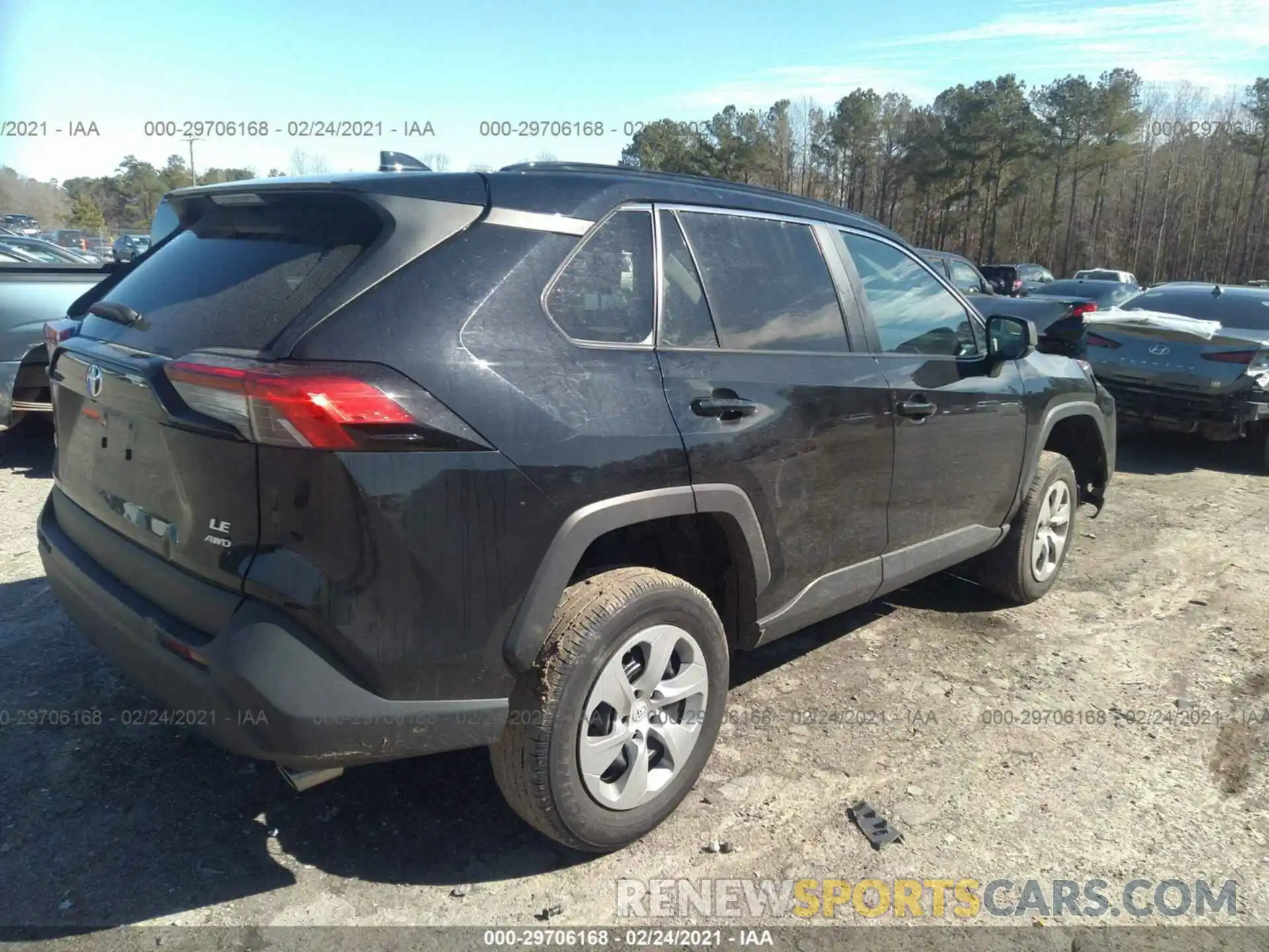 4 Photograph of a damaged car 2T3F1RFVXLC107749 TOYOTA RAV4 2020