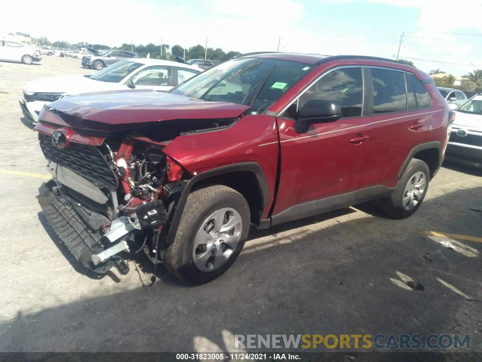 2 Photograph of a damaged car 2T3F1RFVXLW128566 TOYOTA RAV4 2020