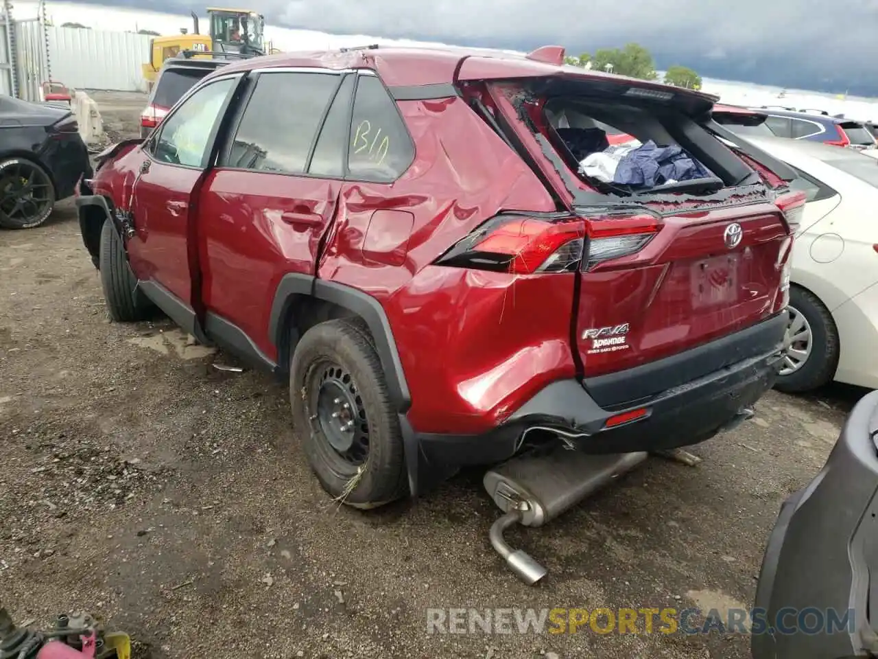 3 Photograph of a damaged car 2T3F1RFVXLW132391 TOYOTA RAV4 2020