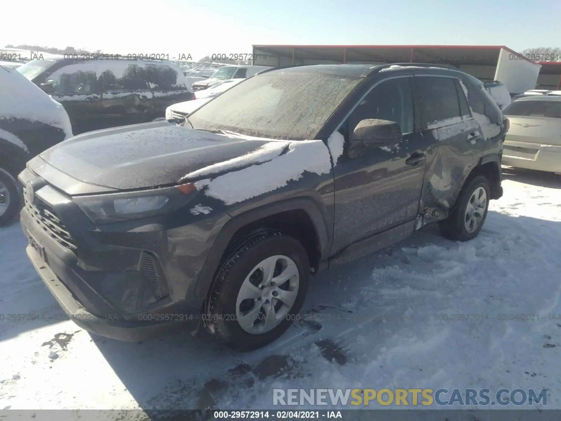 2 Photograph of a damaged car 2T3F1RFVXLW132696 TOYOTA RAV4 2020