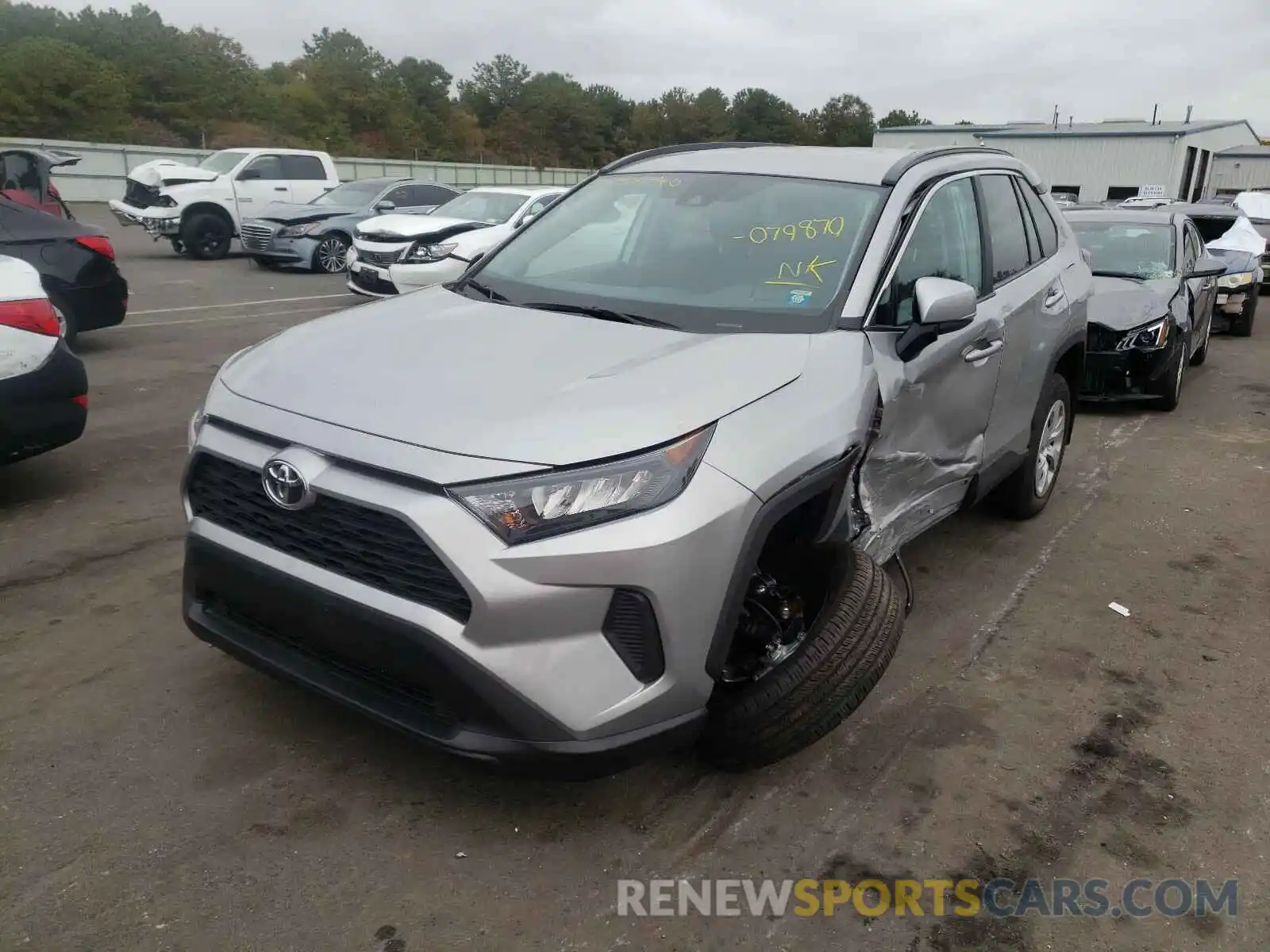 2 Photograph of a damaged car 2T3G1RFV0LC079870 TOYOTA RAV4 2020