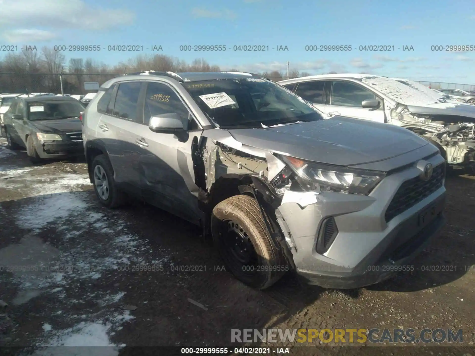 1 Photograph of a damaged car 2T3G1RFV1LC068666 TOYOTA RAV4 2020