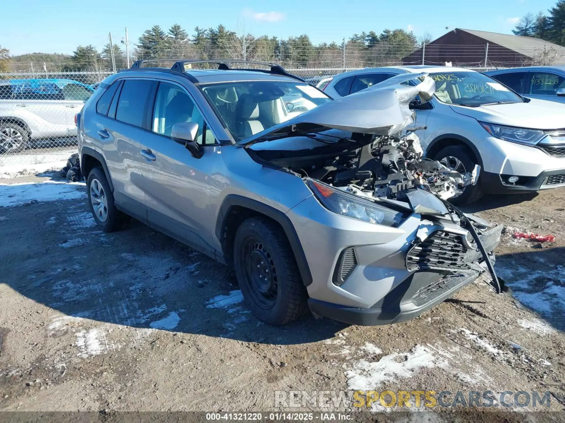 1 Photograph of a damaged car 2T3G1RFV4LC138077 TOYOTA RAV4 2020