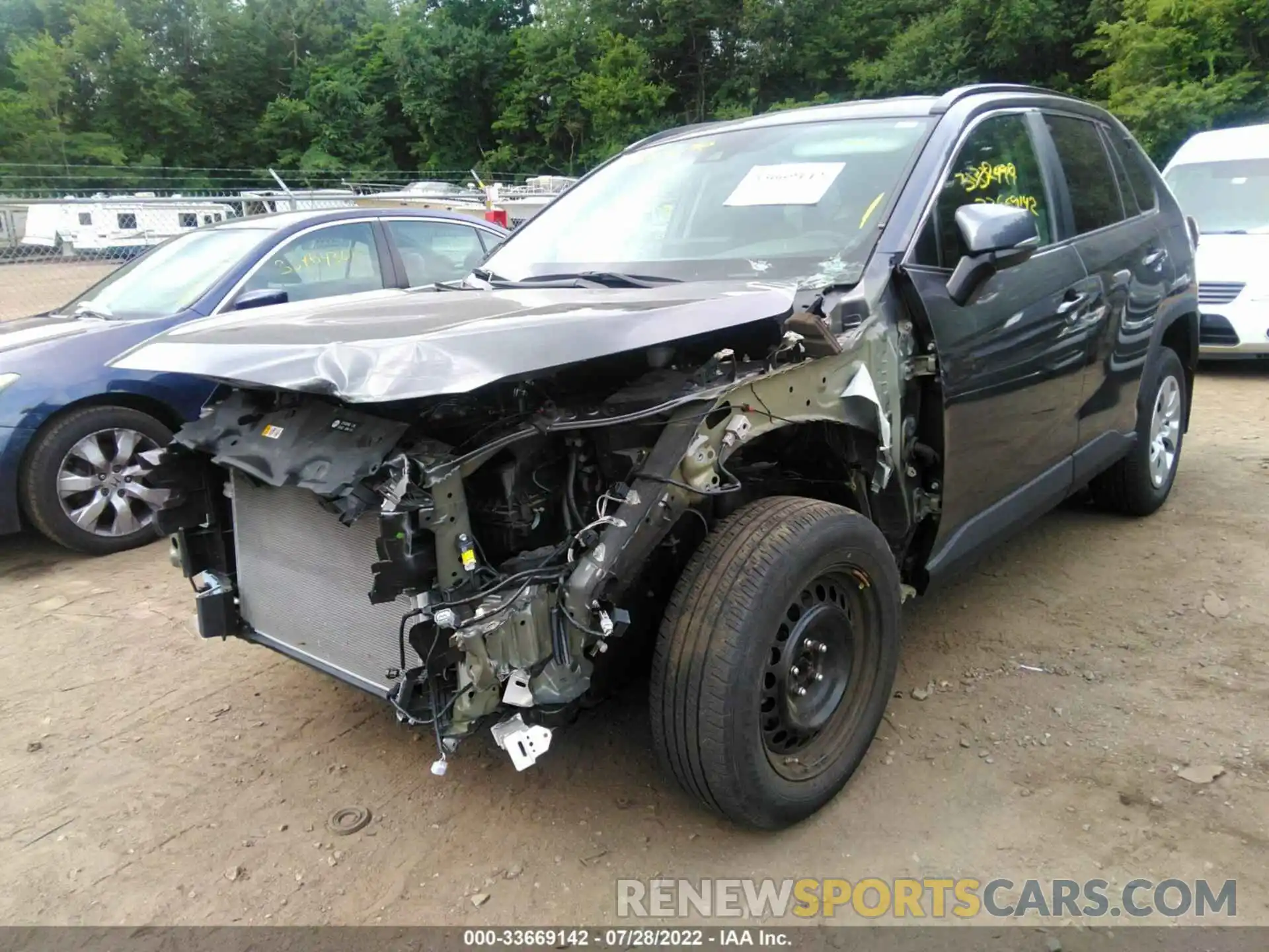 2 Photograph of a damaged car 2T3G1RFV4LW105160 TOYOTA RAV4 2020